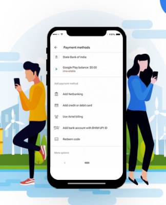 UPI New Payment Option in Google Play Store India google-store-UPI-by-Appsinvo