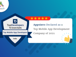 Appsinvo Declared as a Top Mobile App Development Company of 2021