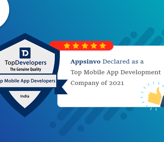 Appsinvo Declared as a Top Mobile App Development Company of 2021