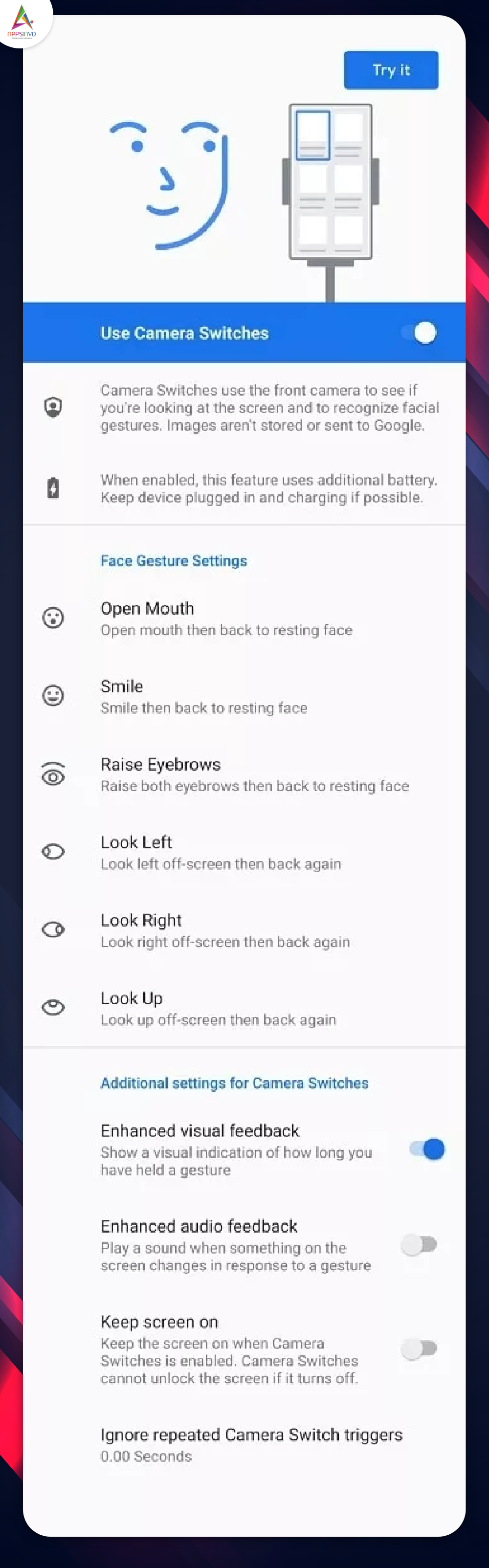 Android 12 Beta Version Adds Face Gesture Feature1-byappsinvo.