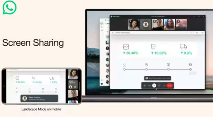 WhatsApp introduces screen sharing feature for video calls