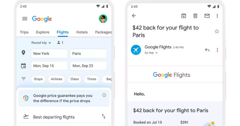 Use Google Flights to plan your vacation