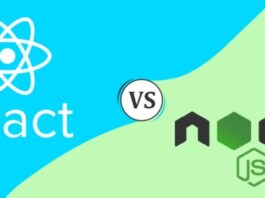 React and node js