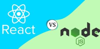 React and node js