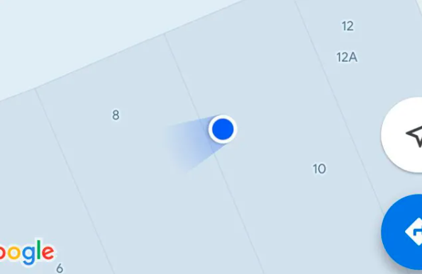 Google Maps gives you more control from the blue dot