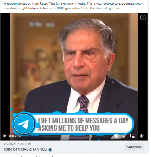 Ratan Tata, the former chairman of Tata Group and an eminent industrialist