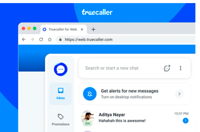 Truecaller for web now available for Android users