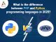 Differences Between PHP and Python Programming Languages in 2025